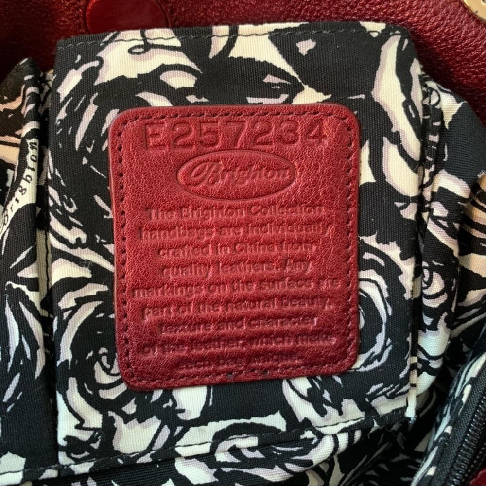 Brighton Red Shoulder Bag - Picture 5 of 6